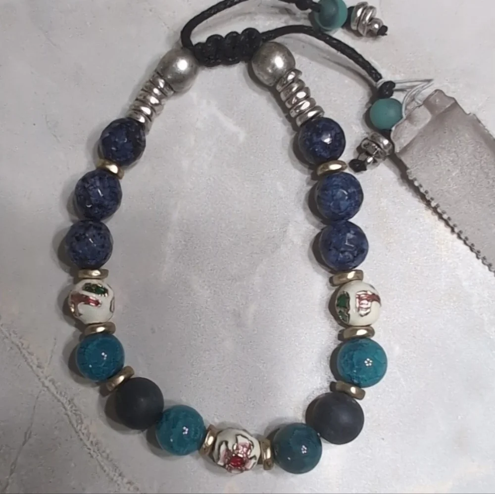 J. JILL Elegant Blue Beaded Bracelet NWT